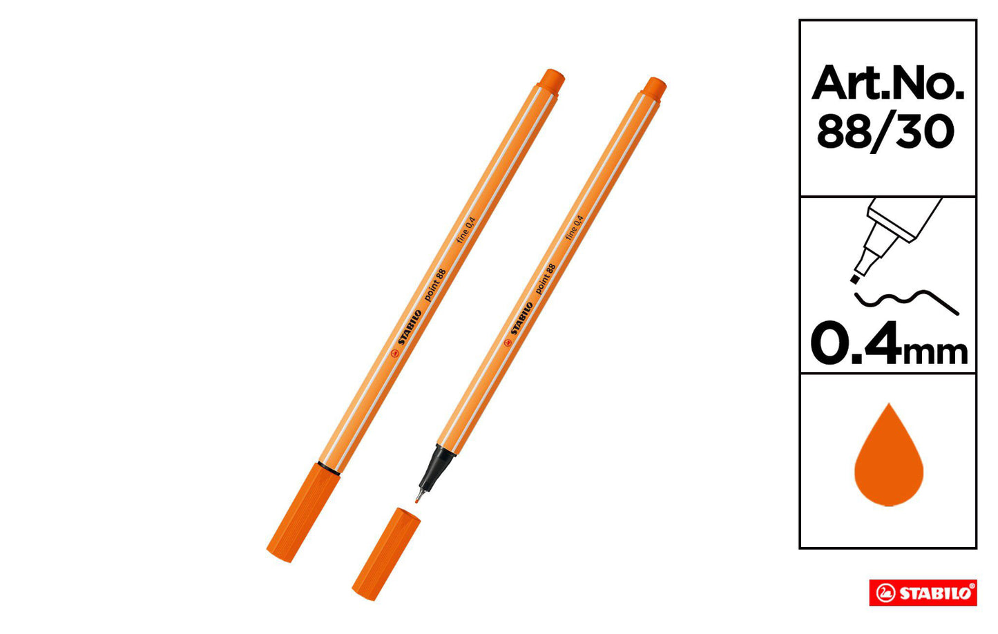 Stabilo fineliner Point 0,4mm vermiglio pallido 88/30