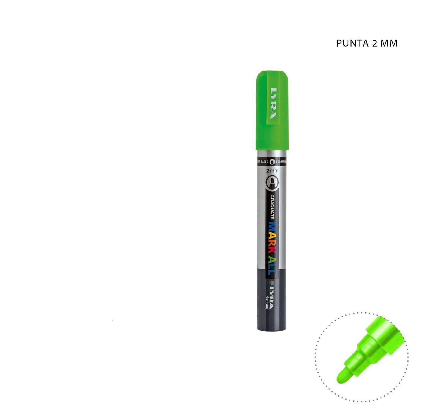 LYRA MARKALL Pennello verde 2mm