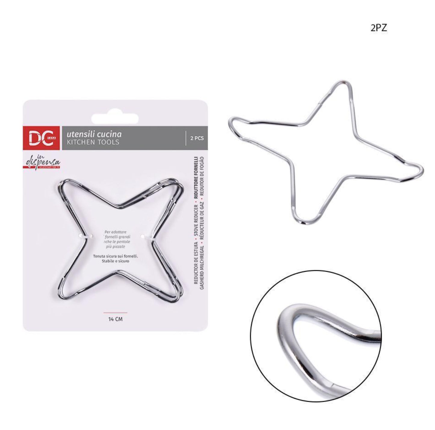 DC CASA riduttore fornello 14cm 2pz
