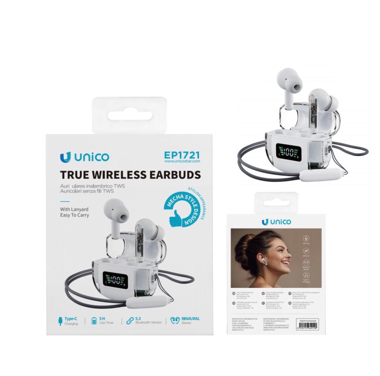 UNICO cuffie bluetooth TWS EP1721