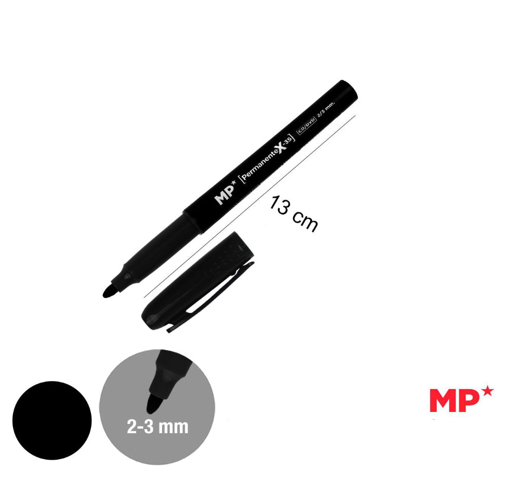MP Pennarello indelebile 2-3mm nero