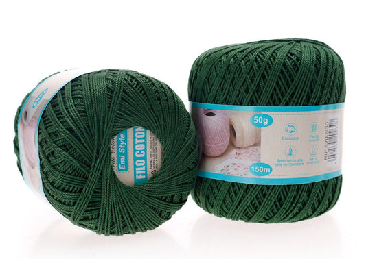 Filo cotone VERDE PRATO 50g/150m