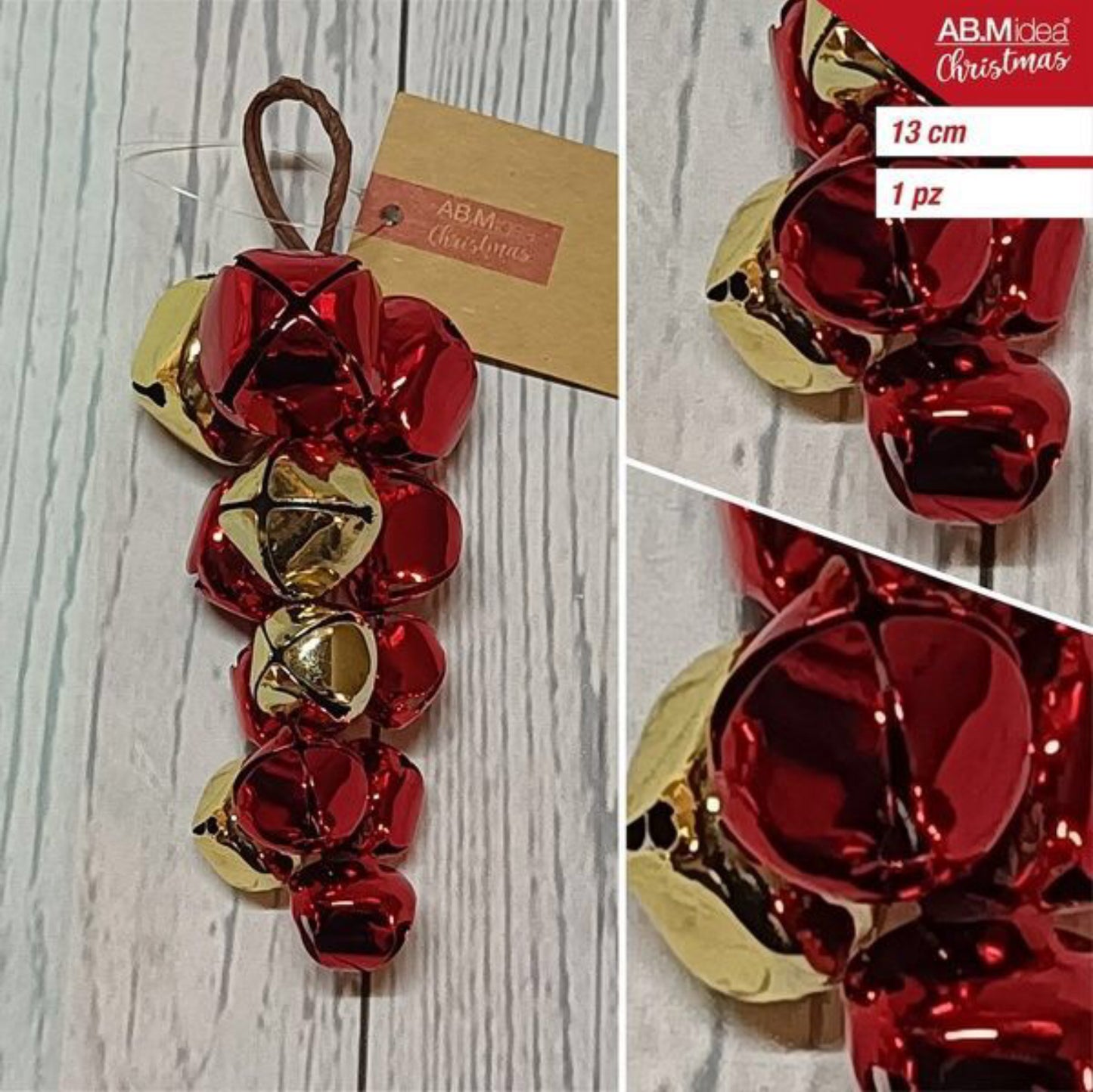 NATALIZIA grappolo uva campanelle 13cm