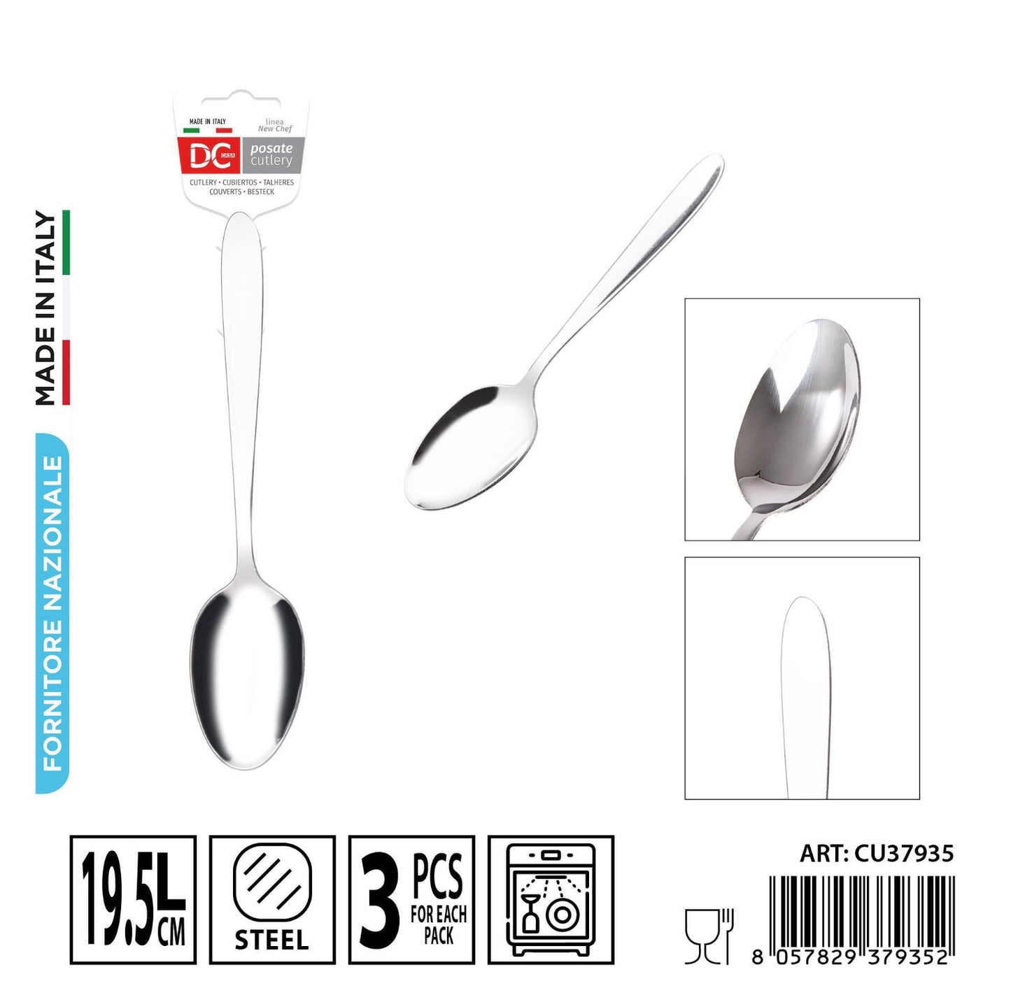 DC CASA cucchiaio 19.5cm 3pz