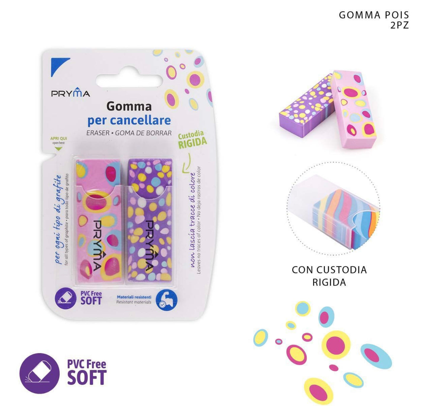 PRYMA gomma per cancellare da 2