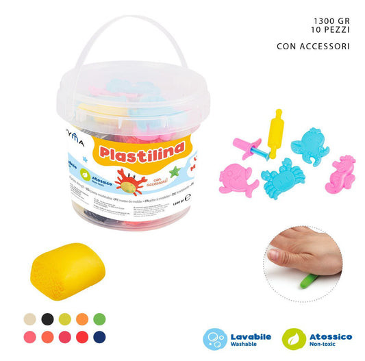 PRYMA plastilina colorata 130g 10pz