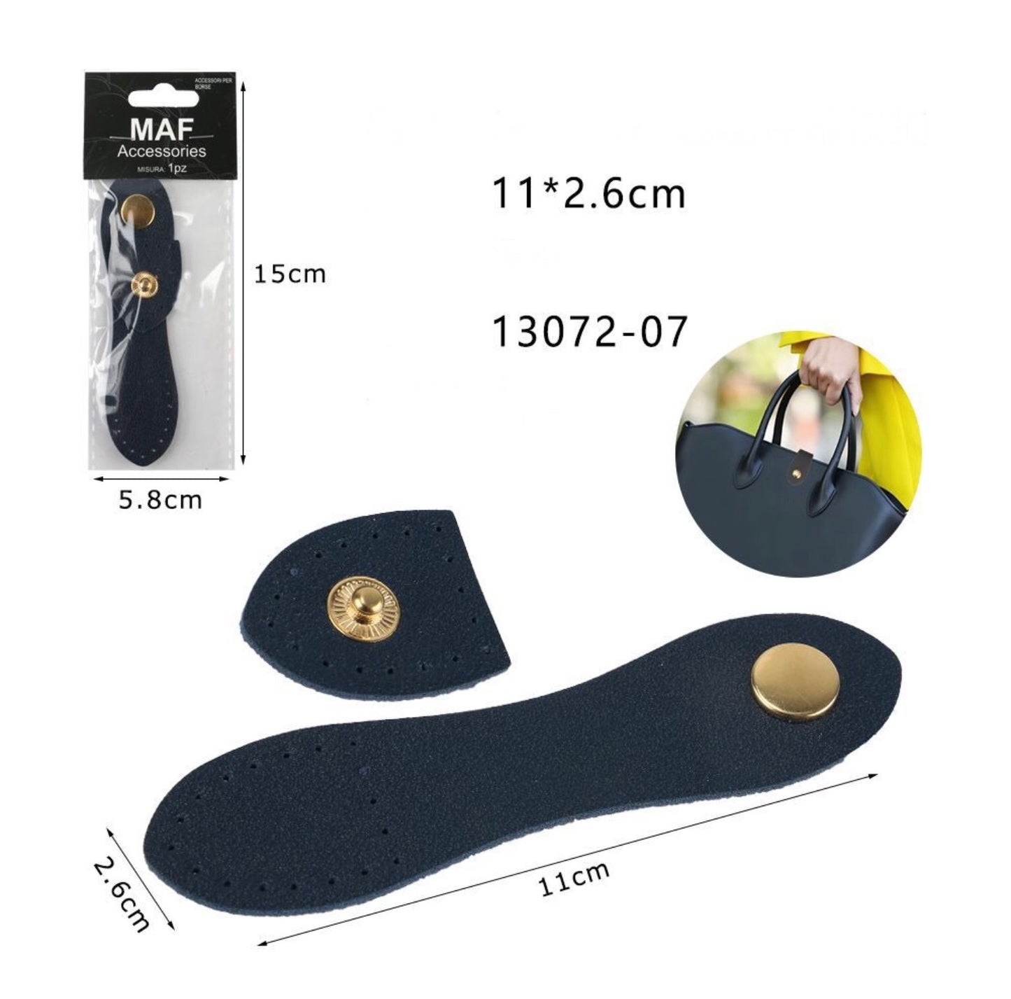 ACCESSORI per borse 11x2.6cm ART:13072-07
