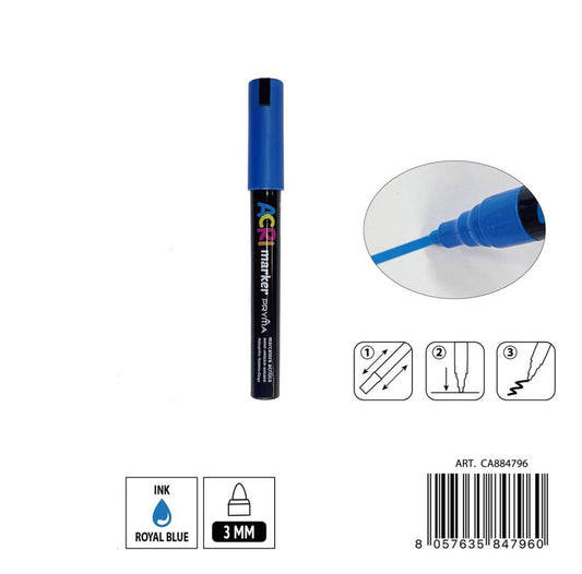 PRYMA marcatore acrilico 3mm N.105 blu reale