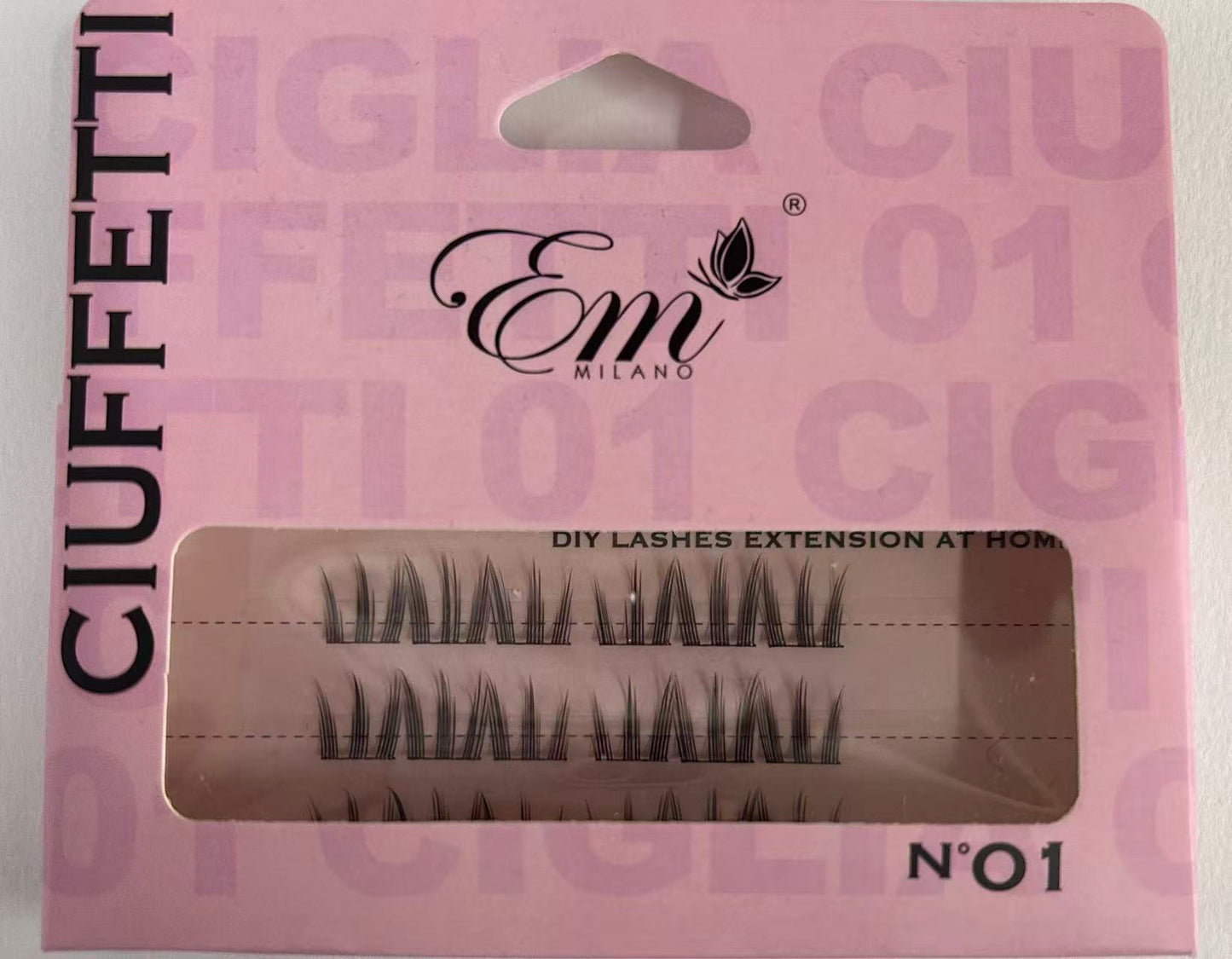 EM CIGLIA FINTE CIUFFETTI N.01