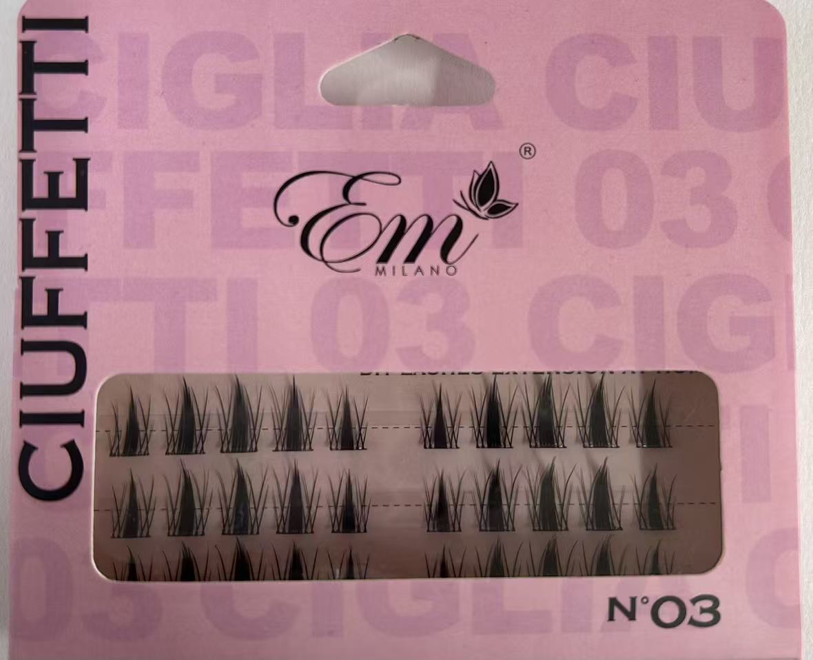 EM CIGLIA FINTE CIUFFETTI N.03