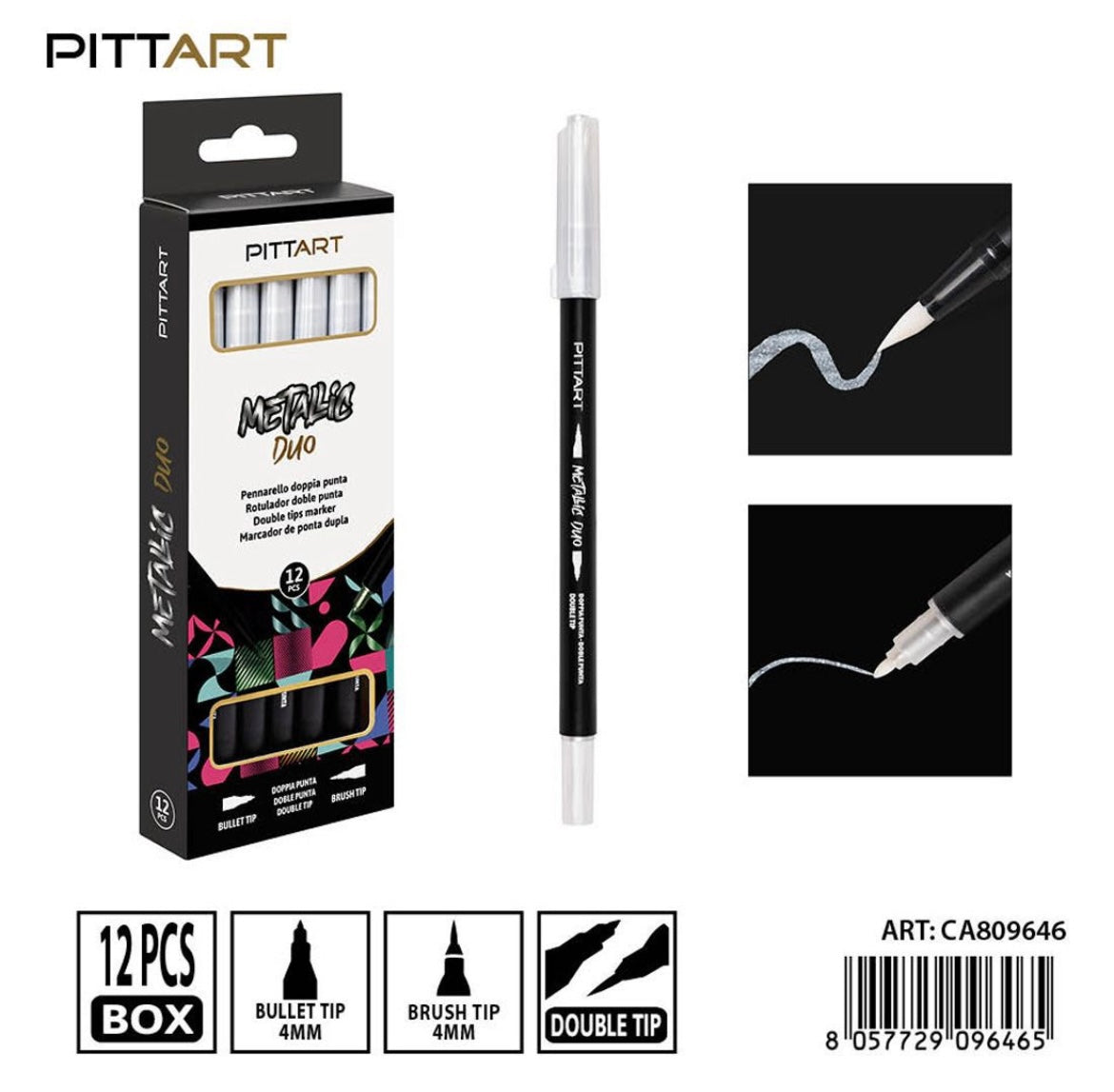 PRYMA PENNARELLO DUO D/PUNTA 062 WHITE