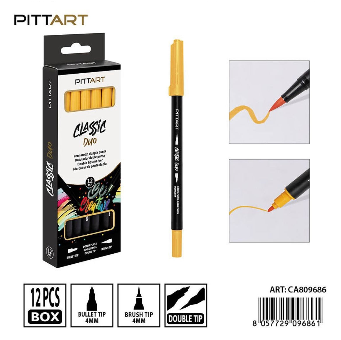 PRYMA PENNARELLO DUO D/PUNTA YELLOW NAPLES