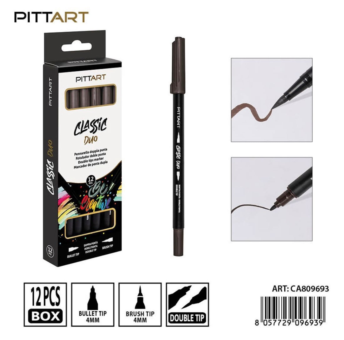 PRYMA PENNARELLO DUO D/PUNTA 031 DARK BROW