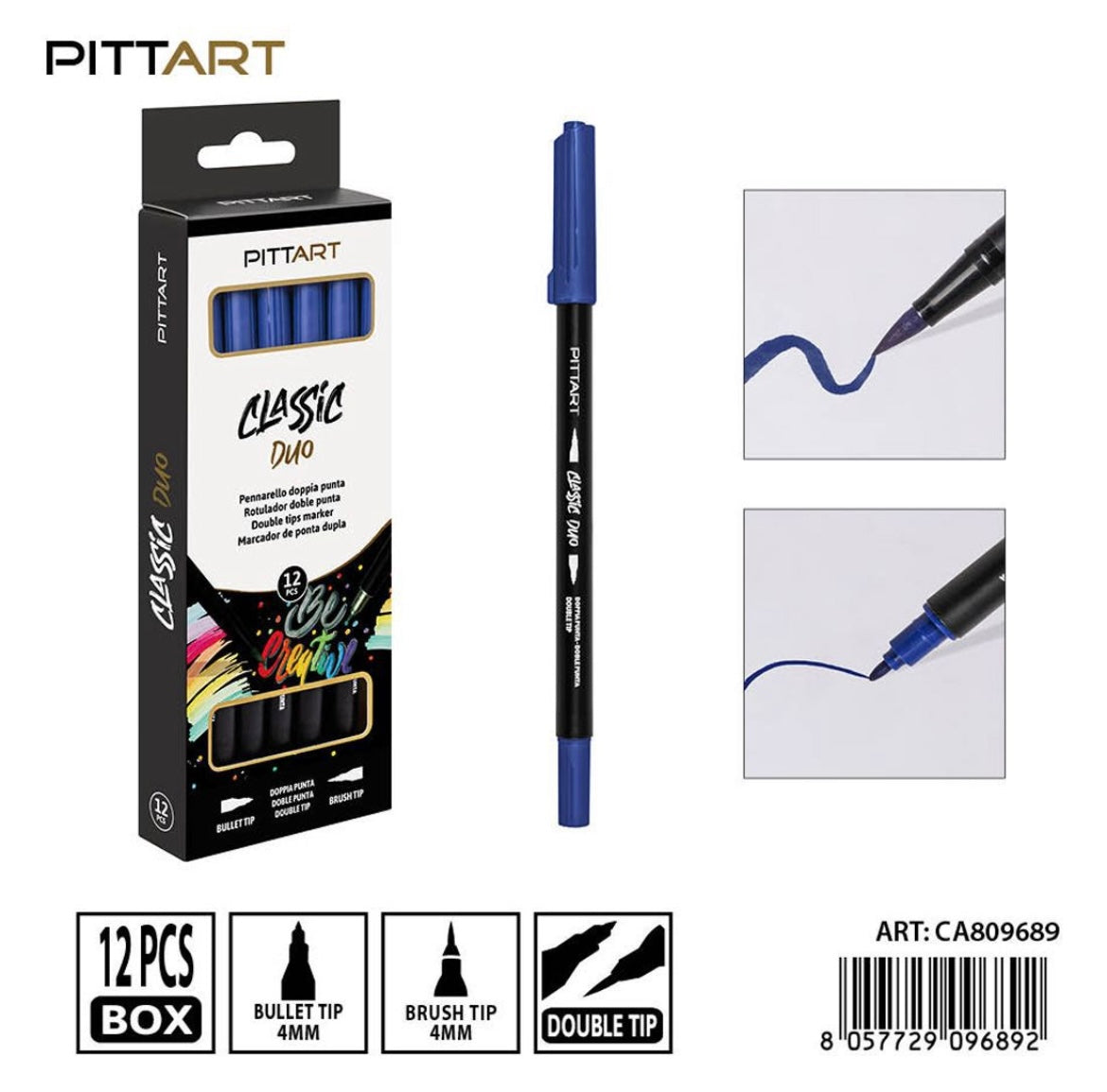 PRYMA PENNARELLO DUO D/PUNTA 027 BLU ROYAL