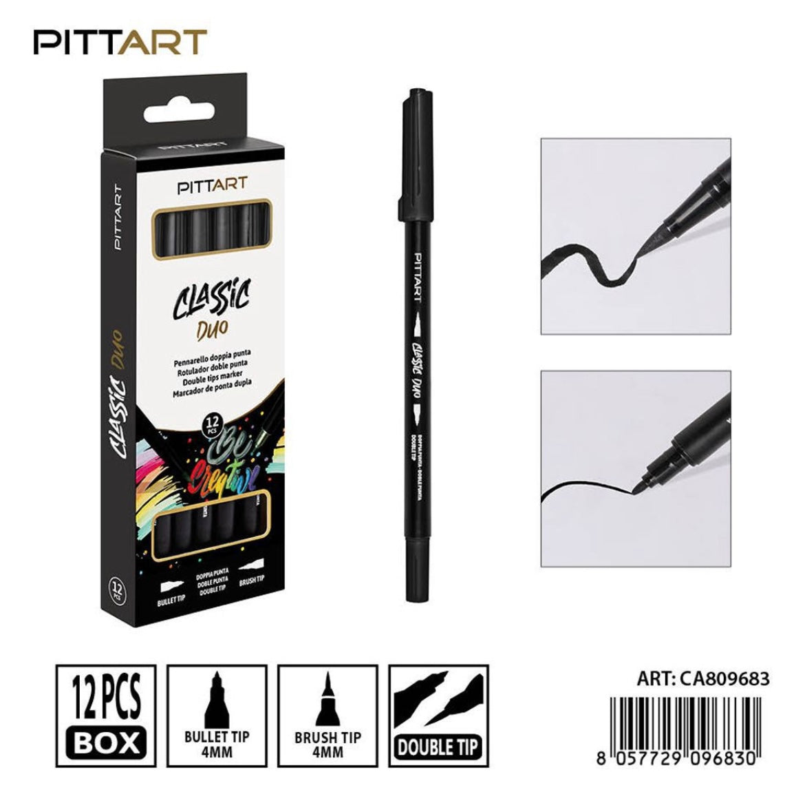 PRYMA PENNARELLO DUO D/PUNTA 021 BLACK