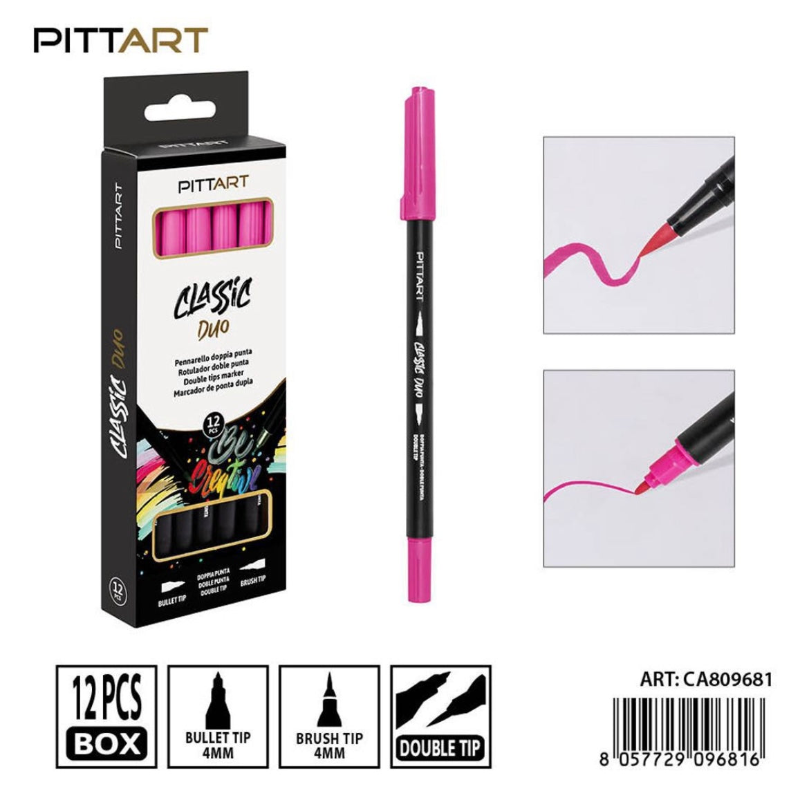 PRYMA PENNARELLO DUO D/PUNTA 019 PINK