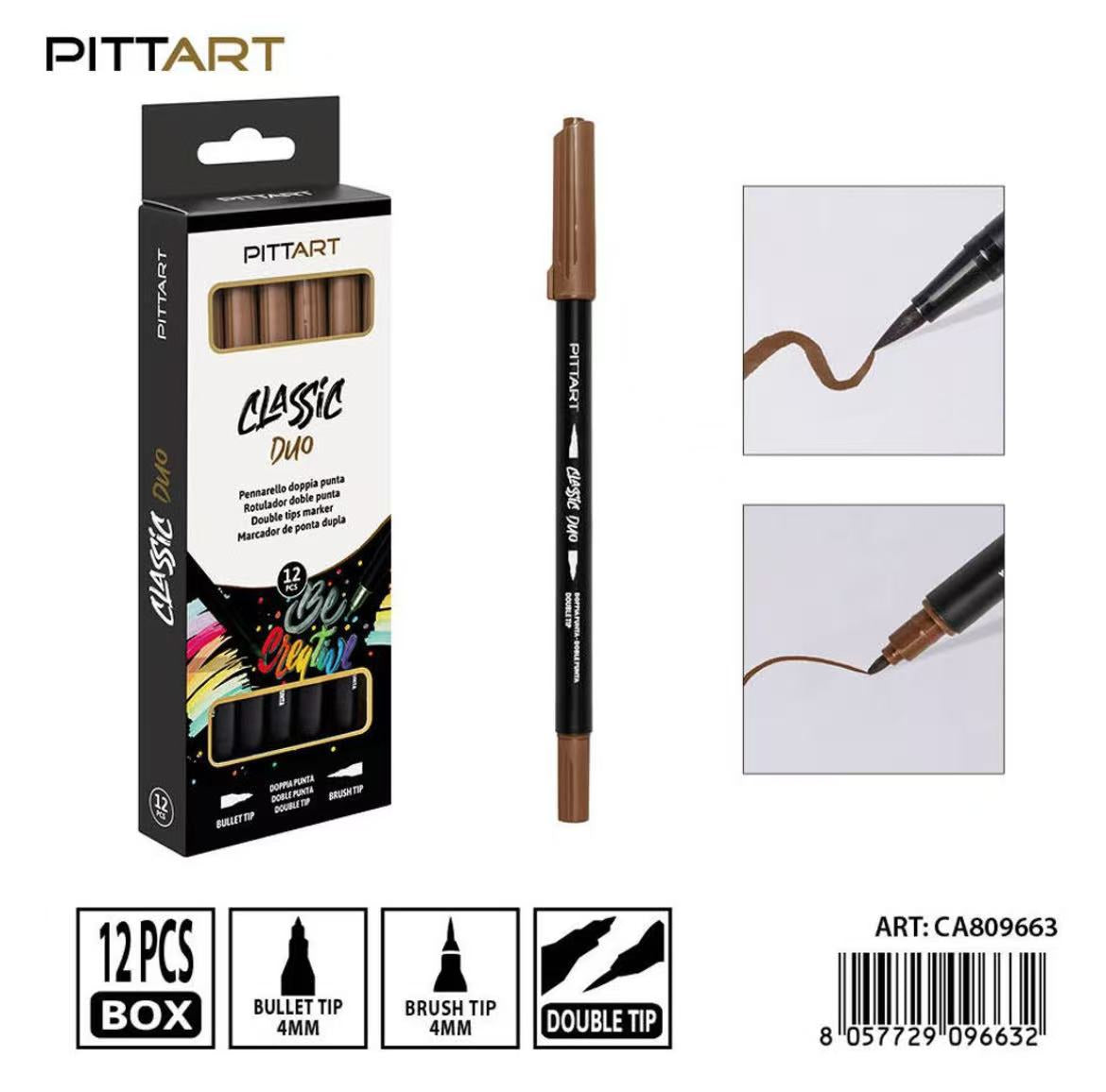 PRYMA PENNARELLO DUO D/PUNTA 010 COFFEE