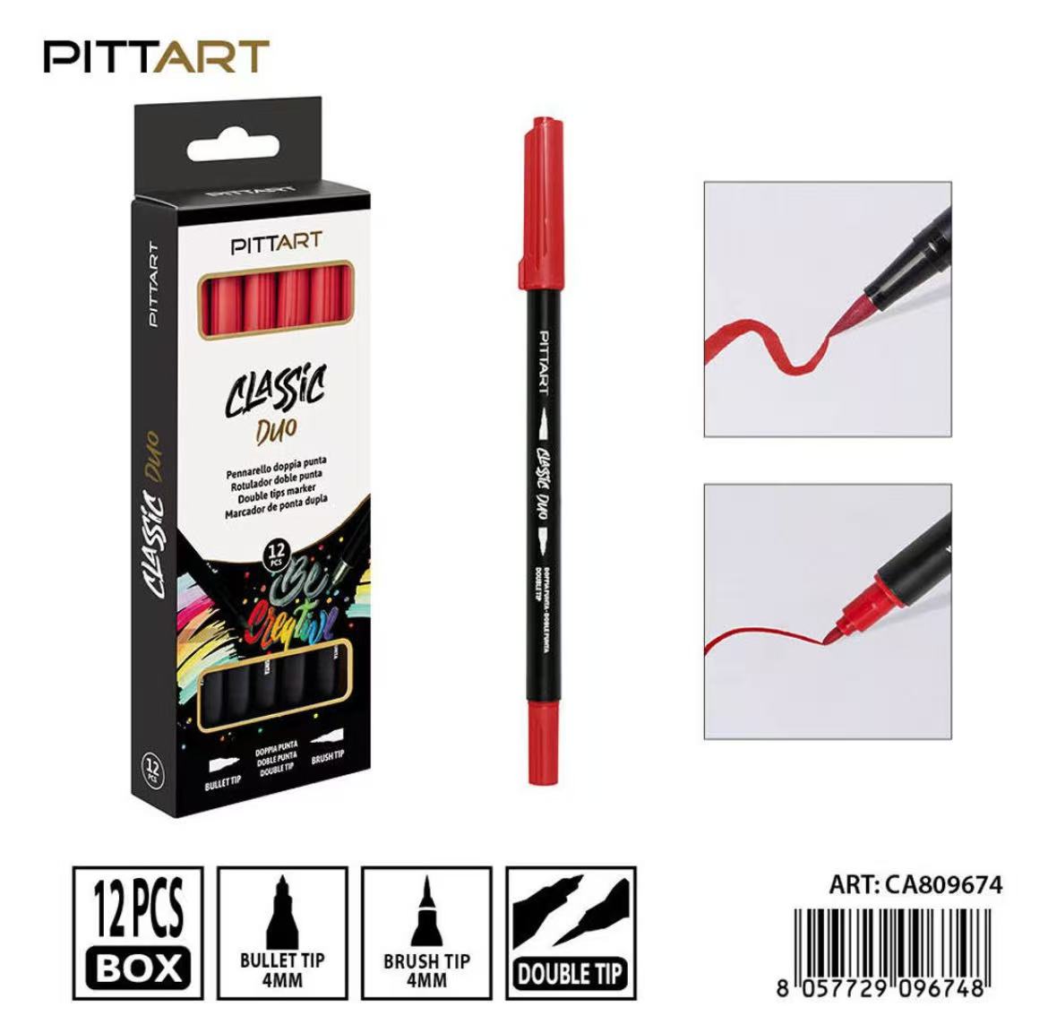 PRYMA PENNARELLO DUO D/PUNTA 012 RED