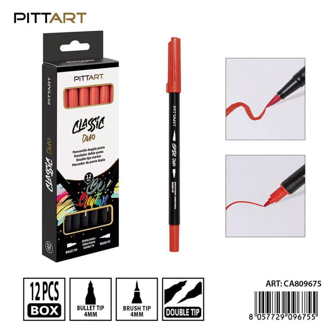 PRYMA PENNARELLO DUO D/PUNTA 013 RED-