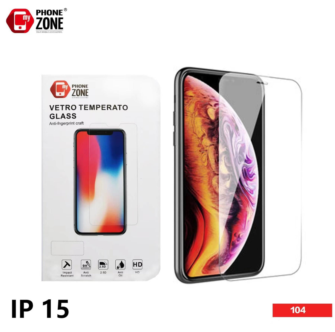 VETRO TEMPERATO IP 15