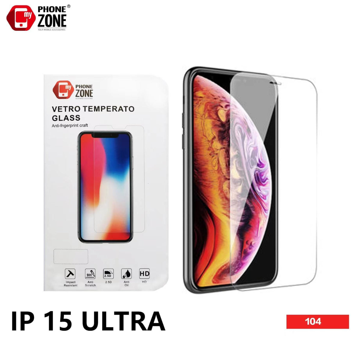 VETRO TEMPERATO IP 15 ULTRA