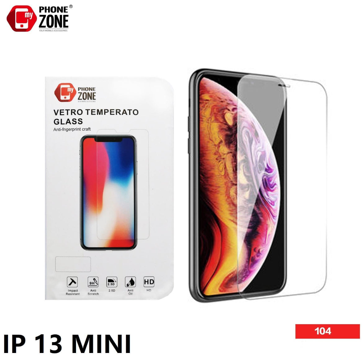 VETRO TEMPERATO IP 13 MINI