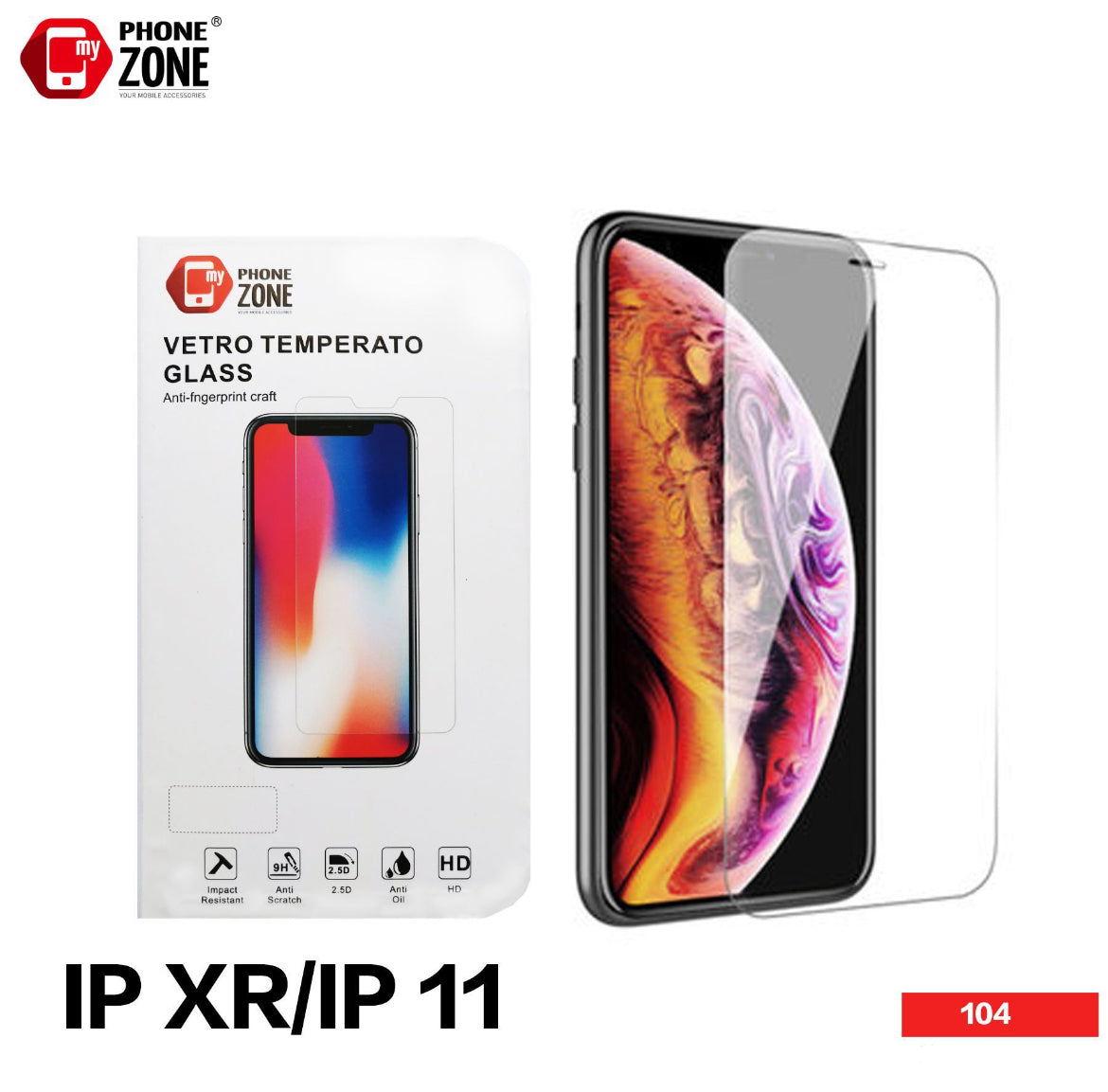 VETRO TEMPERATO IP XR/ IP 11