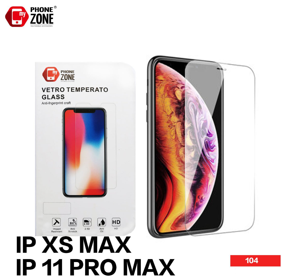 VETRO TEMPERATO IP XS MAX /11 PRO MAX