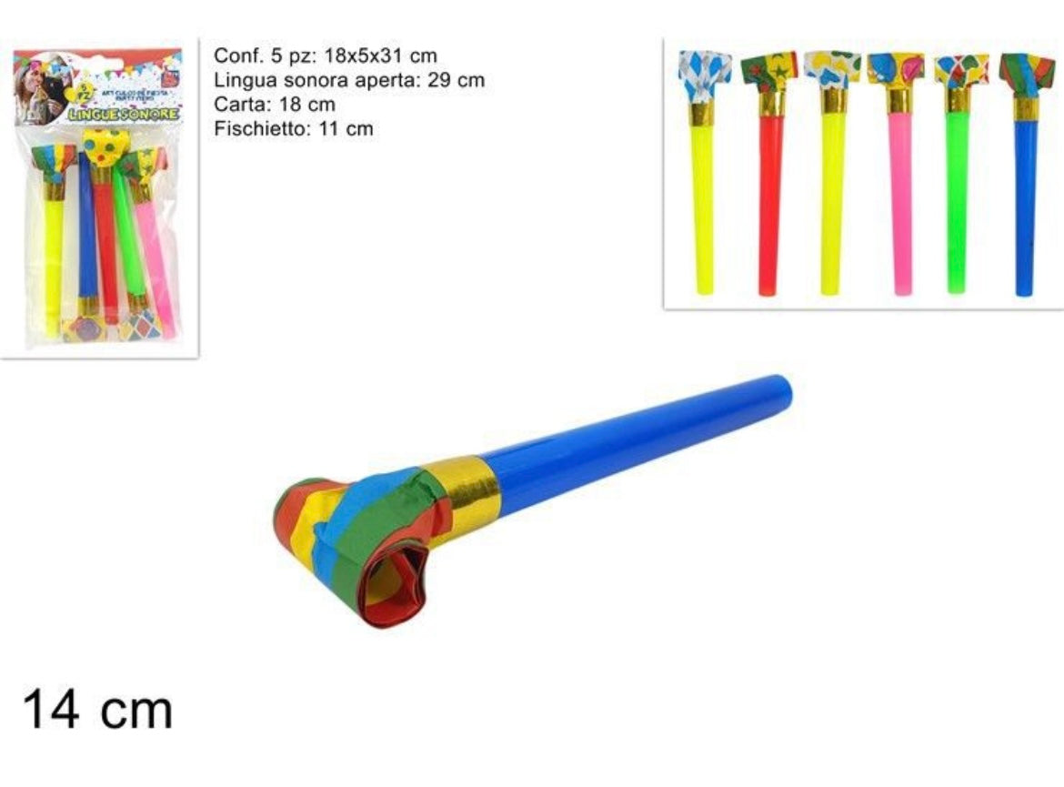 LINGUE SONORE BIG 5 PZ IN CARTA