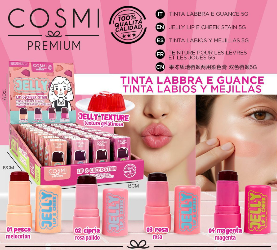 COSMI JELLY LIP E CHEEK STAIN 5G