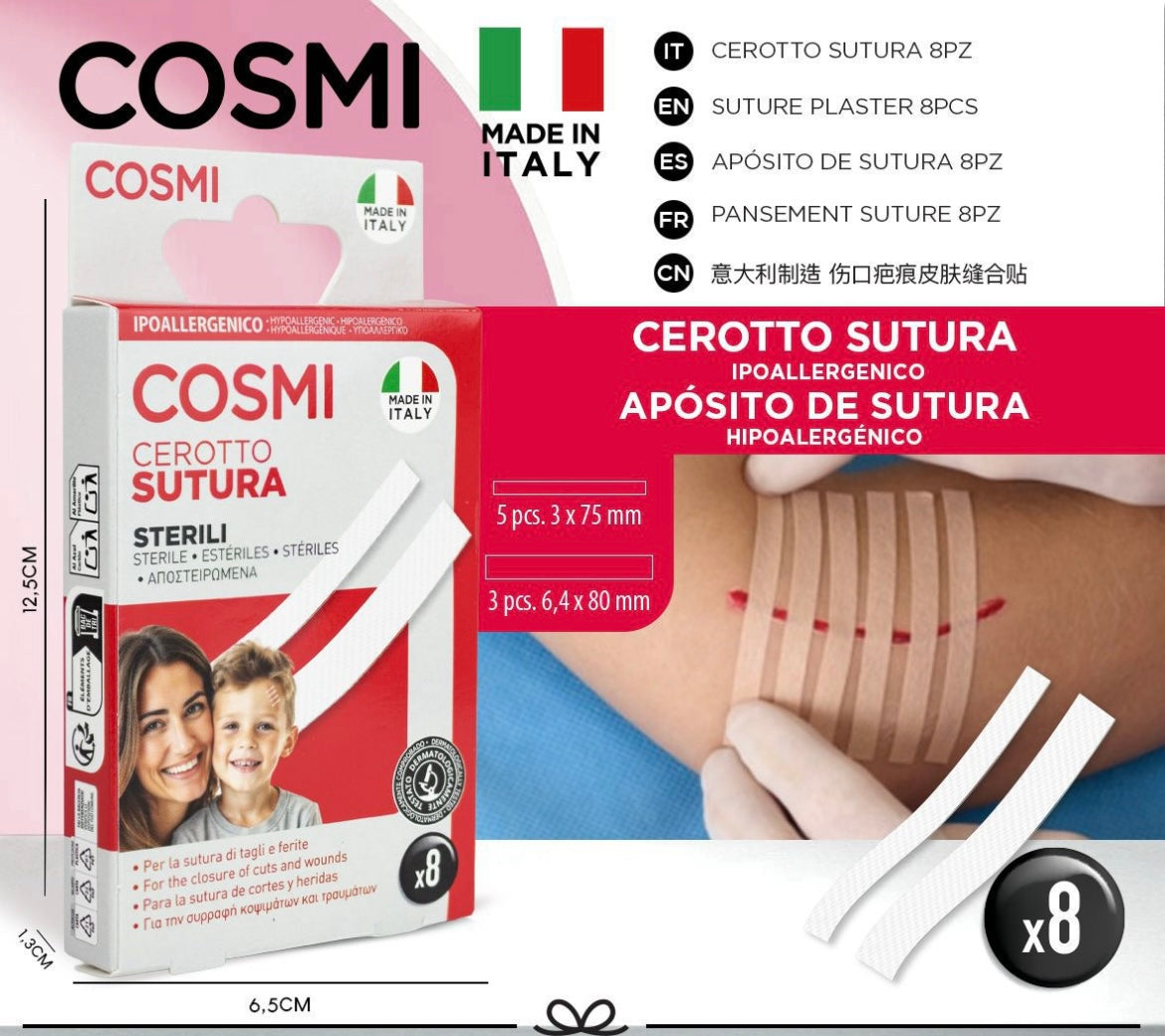 COSMI CEROTTI SUTURA ASSORTITI 8PZ