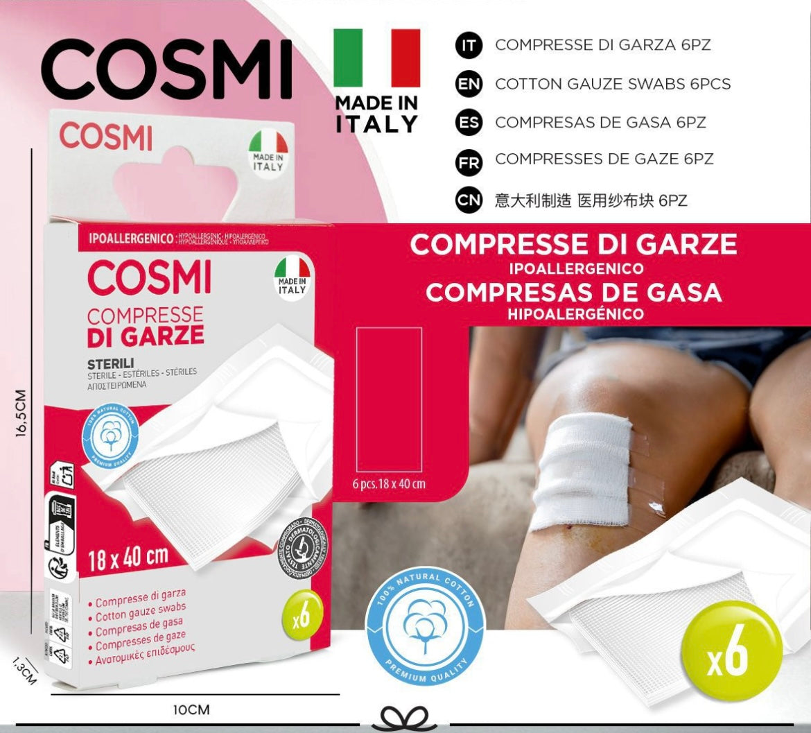 COSMI CEROTTI COMPRESSE STERILI 6PZ