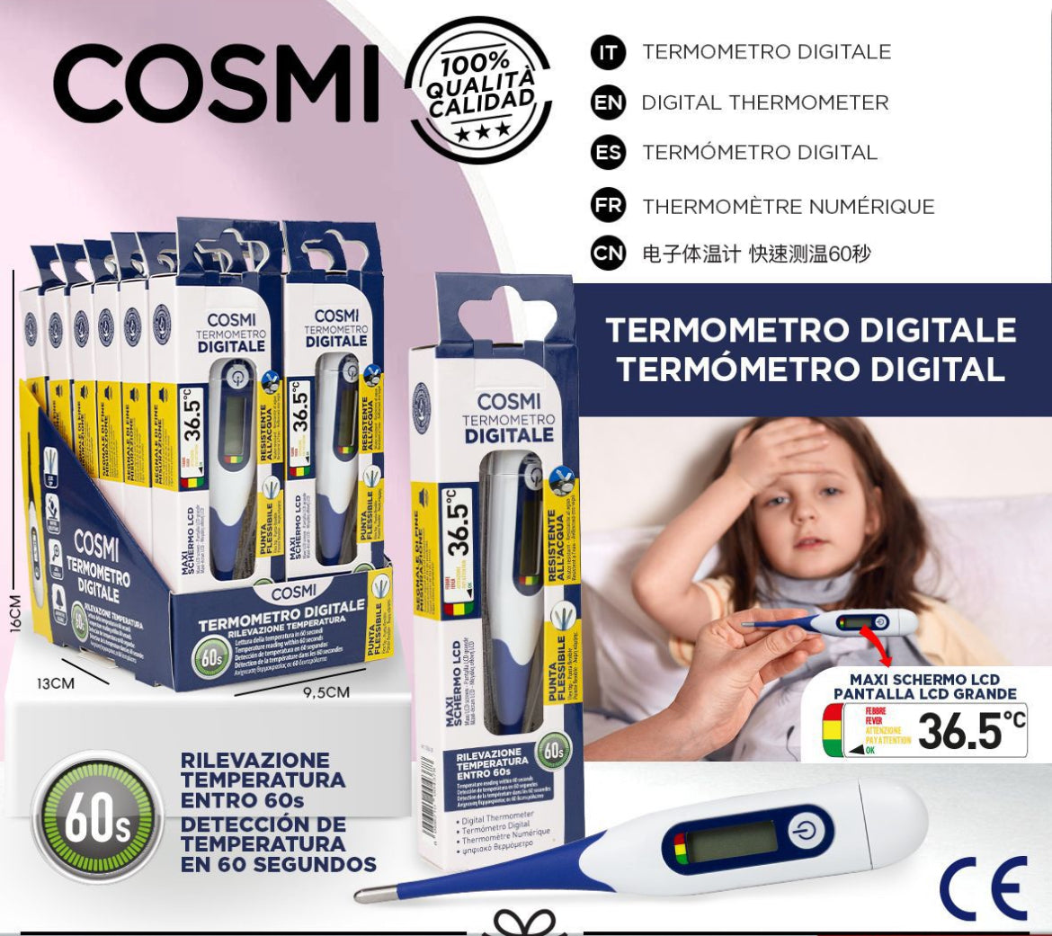 COSMI TERMOMETRO DIGITALE CON PUNTA FLESSIBILE