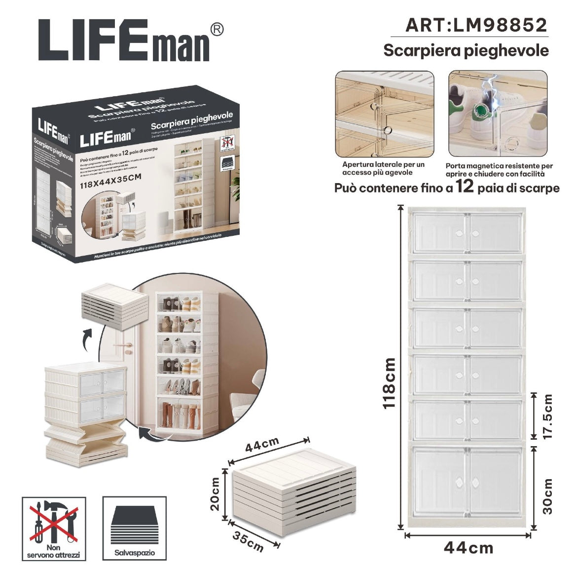 SCARPIERA PIEGHEVOLE