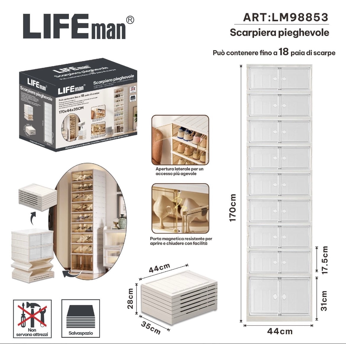 SCARPIERA PIEGHEVOLE