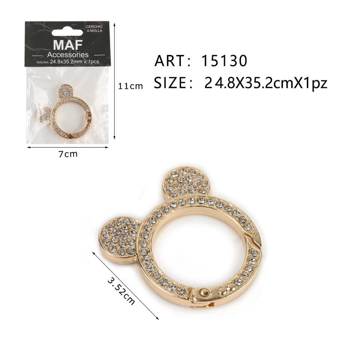 MOSCHETTONI CON STRASS 15130