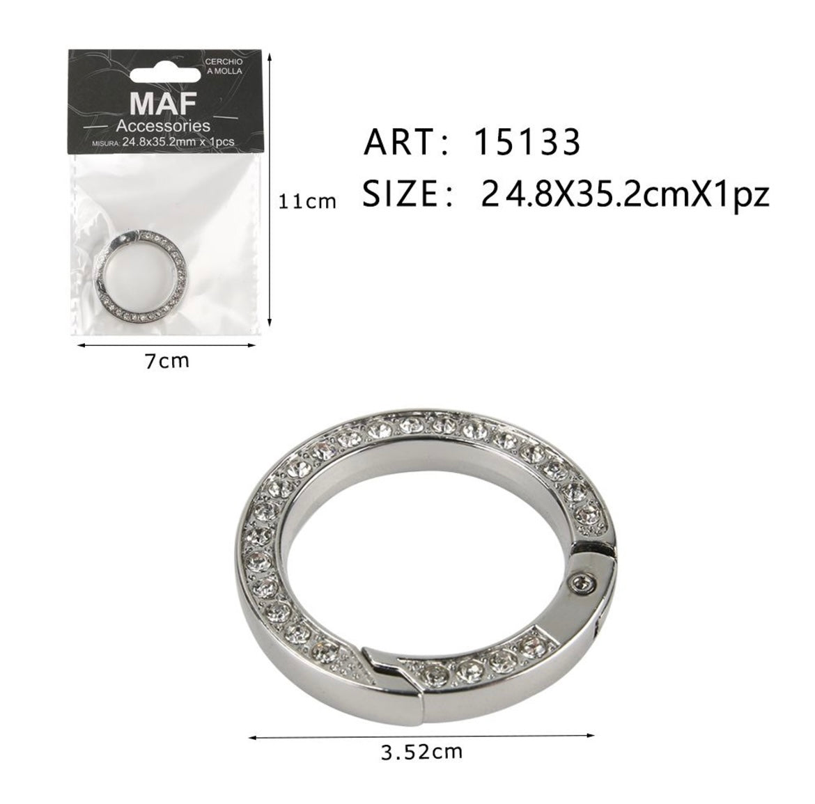 MOSCHETTONI CON STRASS 15133