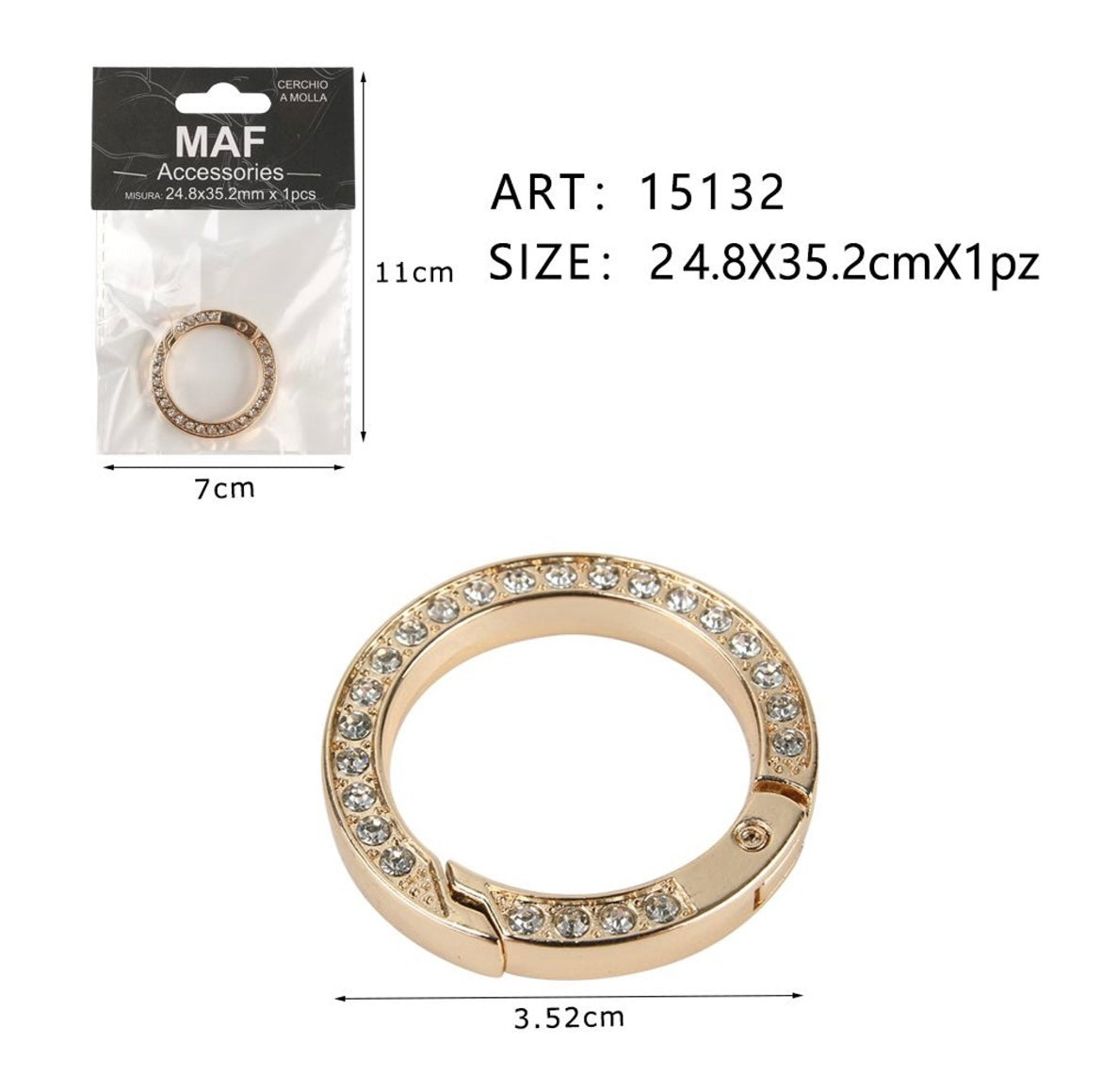 MOSCHETTONI CON STRASS 15132