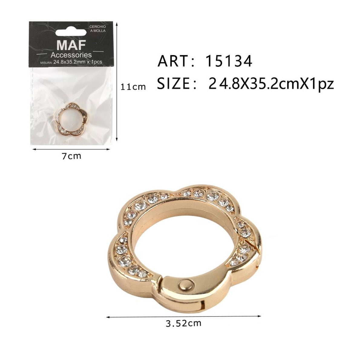 MOSCHETTONI CON STRASS 15134