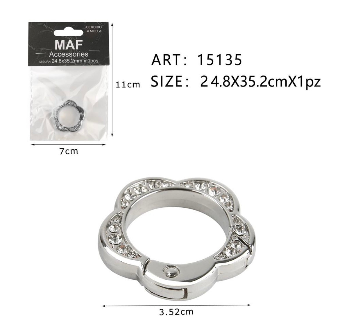 MOSCHETTONI CON STRASS 15135