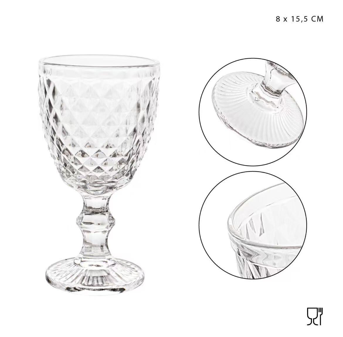 DC CASA L/QUEEN BICCHIERE VINO 240ML TRASPARENTE