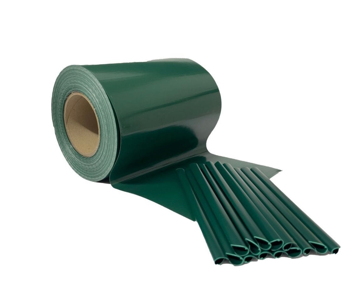 FRANGIVISTA PVC 19CMX35MT ANTRACITE 25 CLIPS VERDE