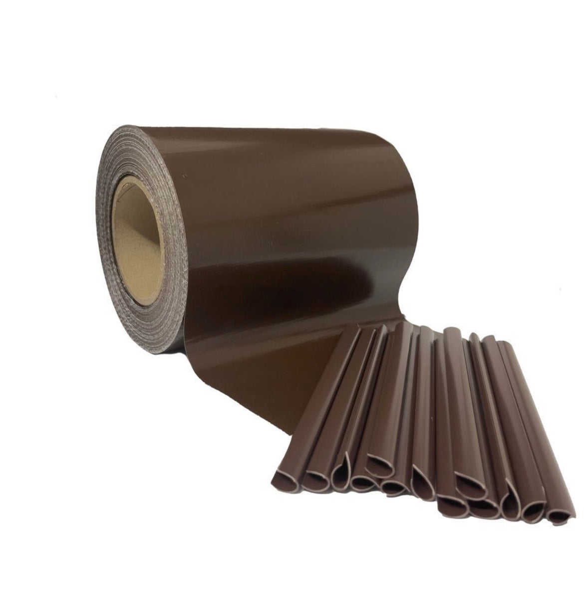 FRANGIVISTA PVC 19CMX35MT ANTRACITE 25 CLIPS MARRONE