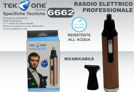 TEK ONE rasoio elettrico mod.6662