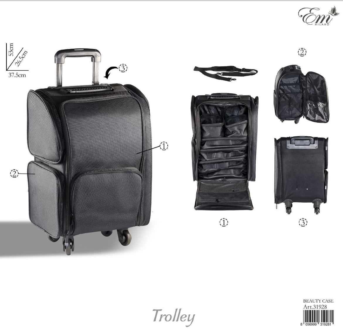 BEAUTY CASE 53x26,5x37,5cm