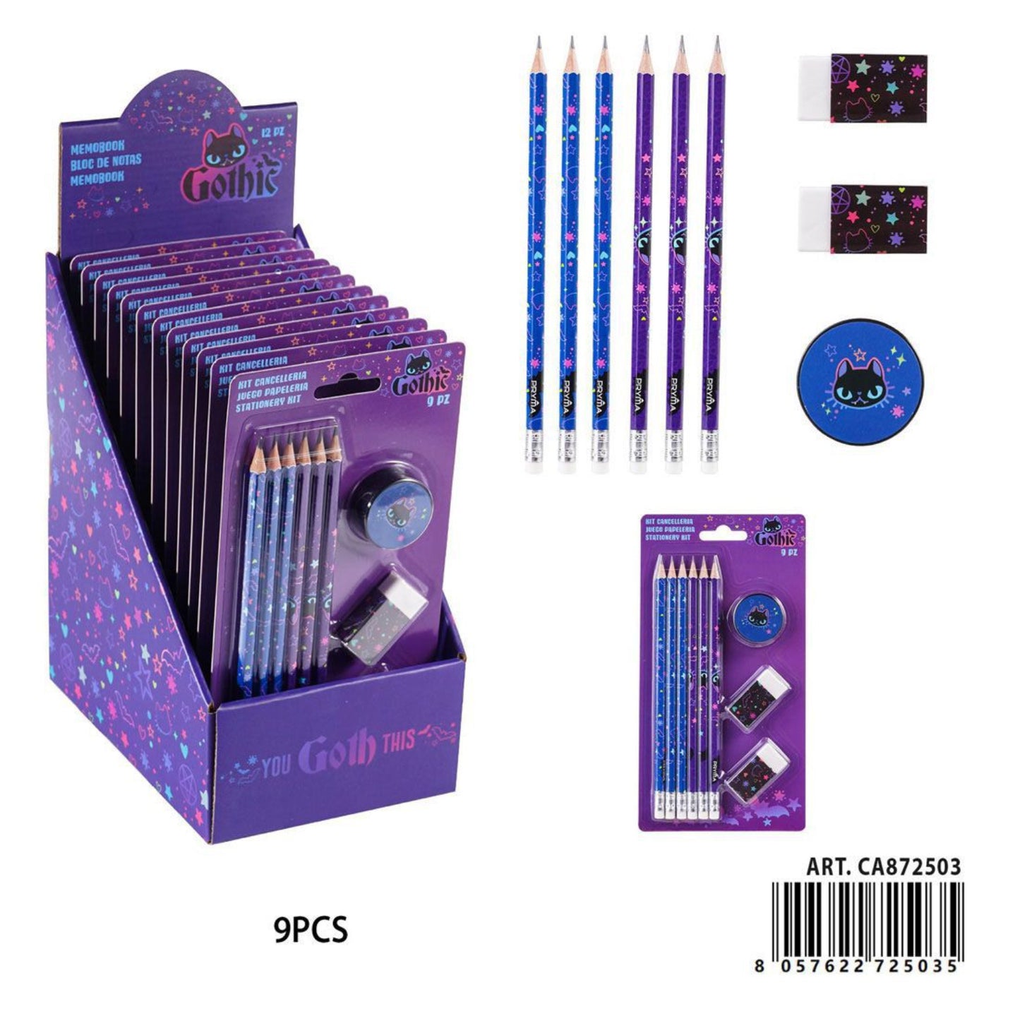 PRYMA L/gothic kit cancelleria 9pz