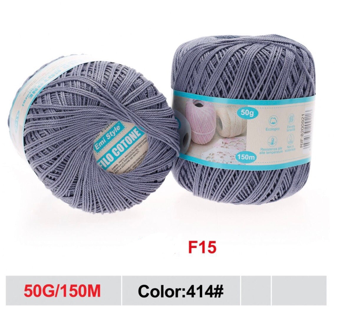 Filo cotone GRIGIO 50g/150m
