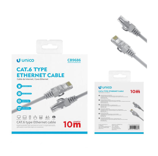 UNICO cable cat6 10m CB9686