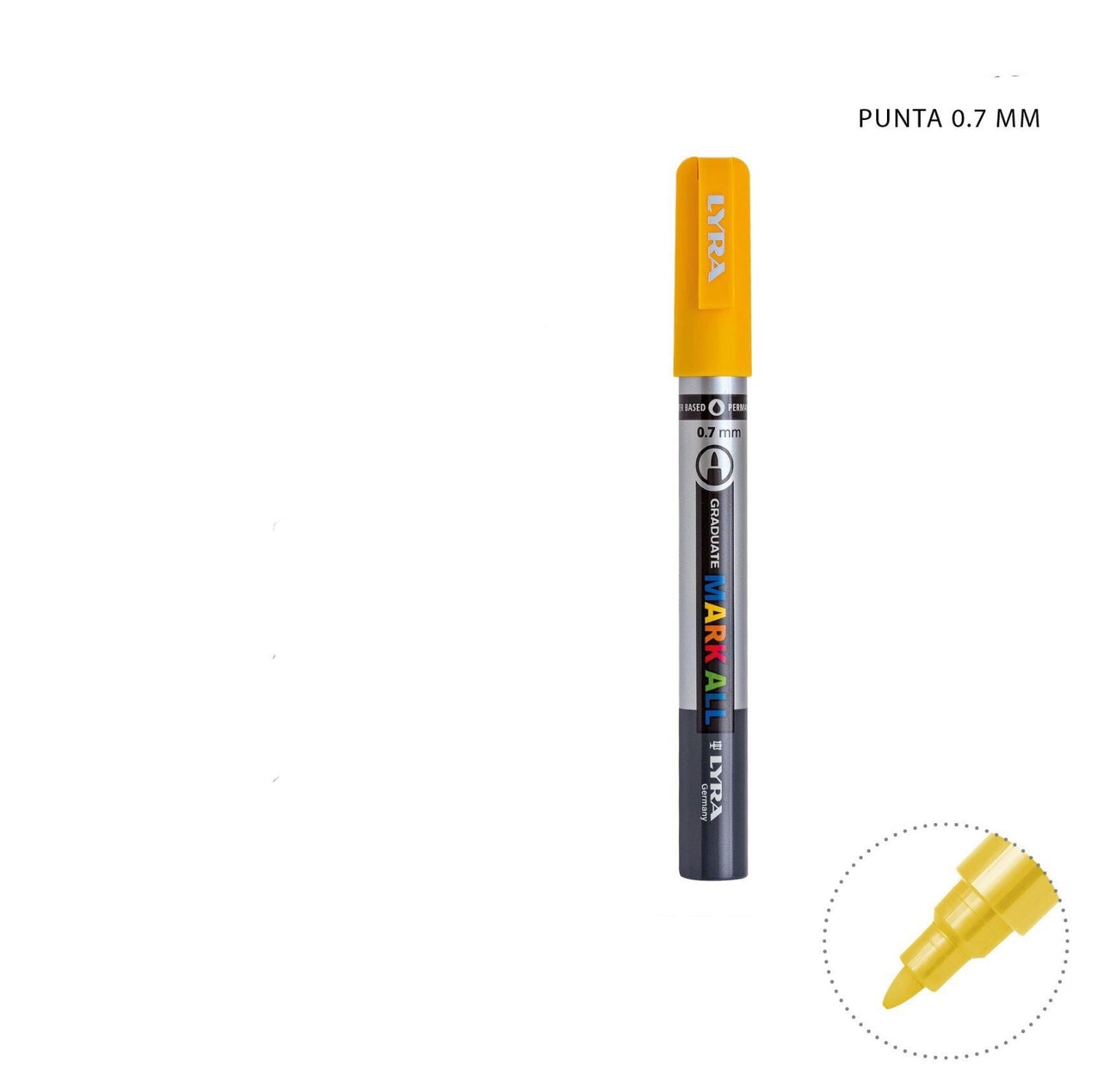 LYRA MARKALL pennello giallo ocra punta 0,7mm