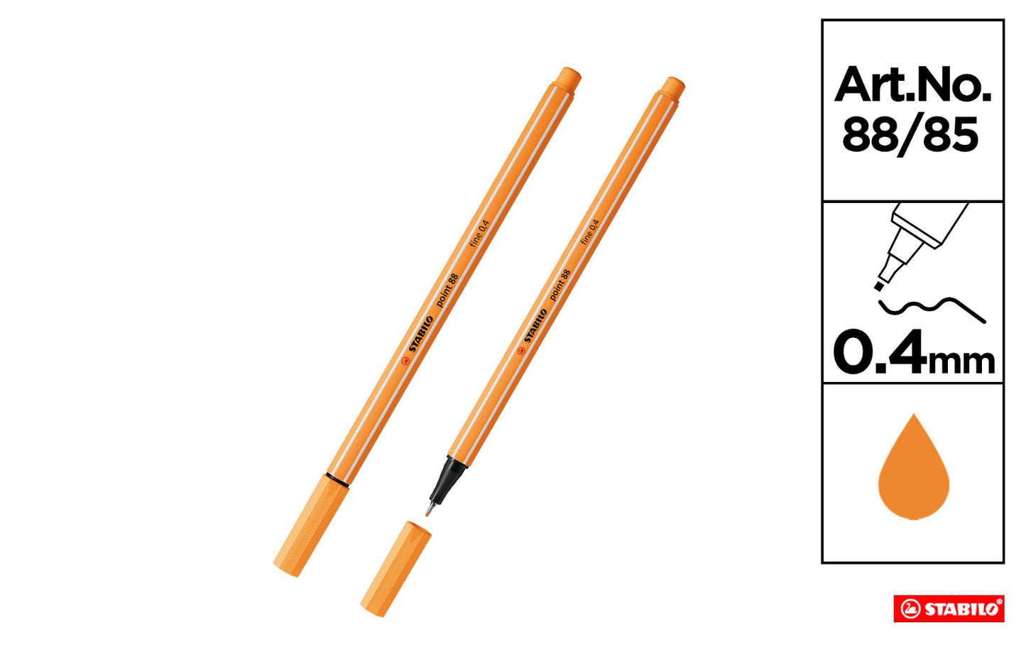 Stabilo fineliner point 0,4mm papaya 88/85